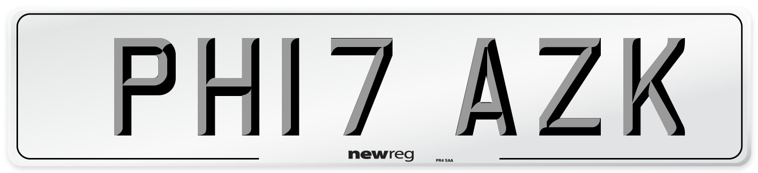 PH17 AZK Number Plate from New Reg